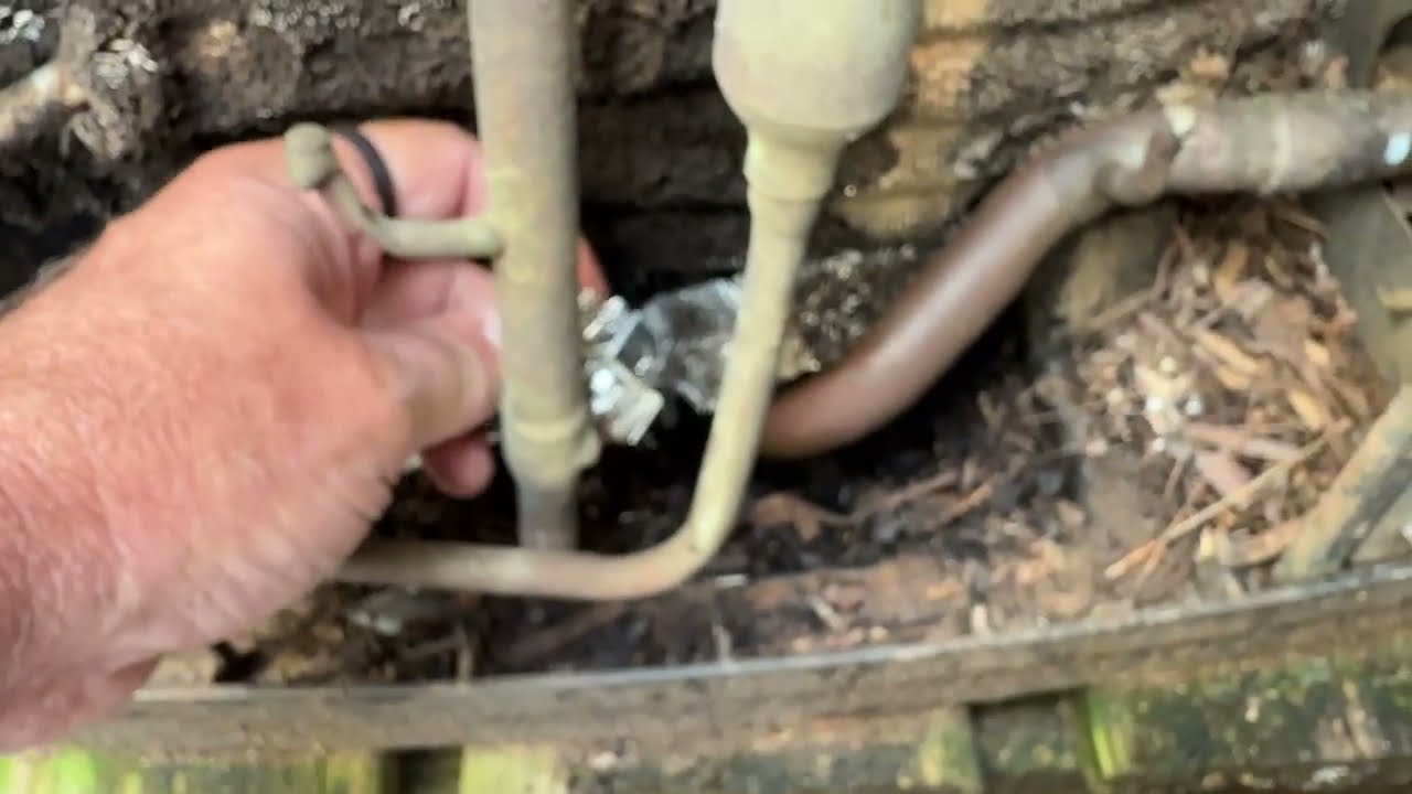 R22 Trane AC leaking patch spine fin coil