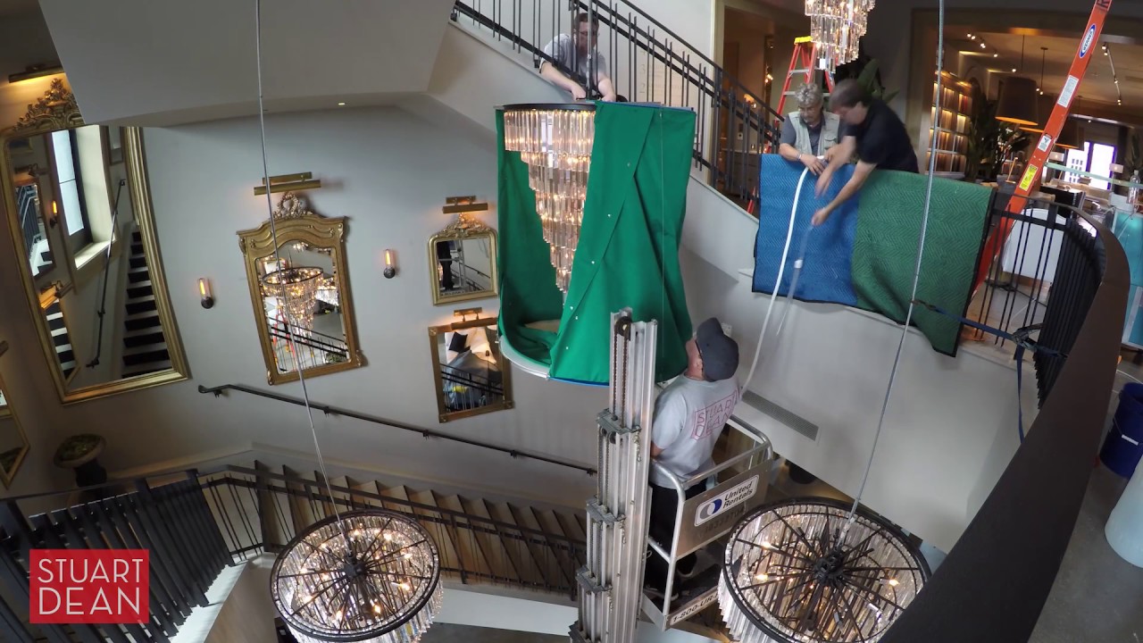Stuart Dean ADAC Chandelier Cleaning Process