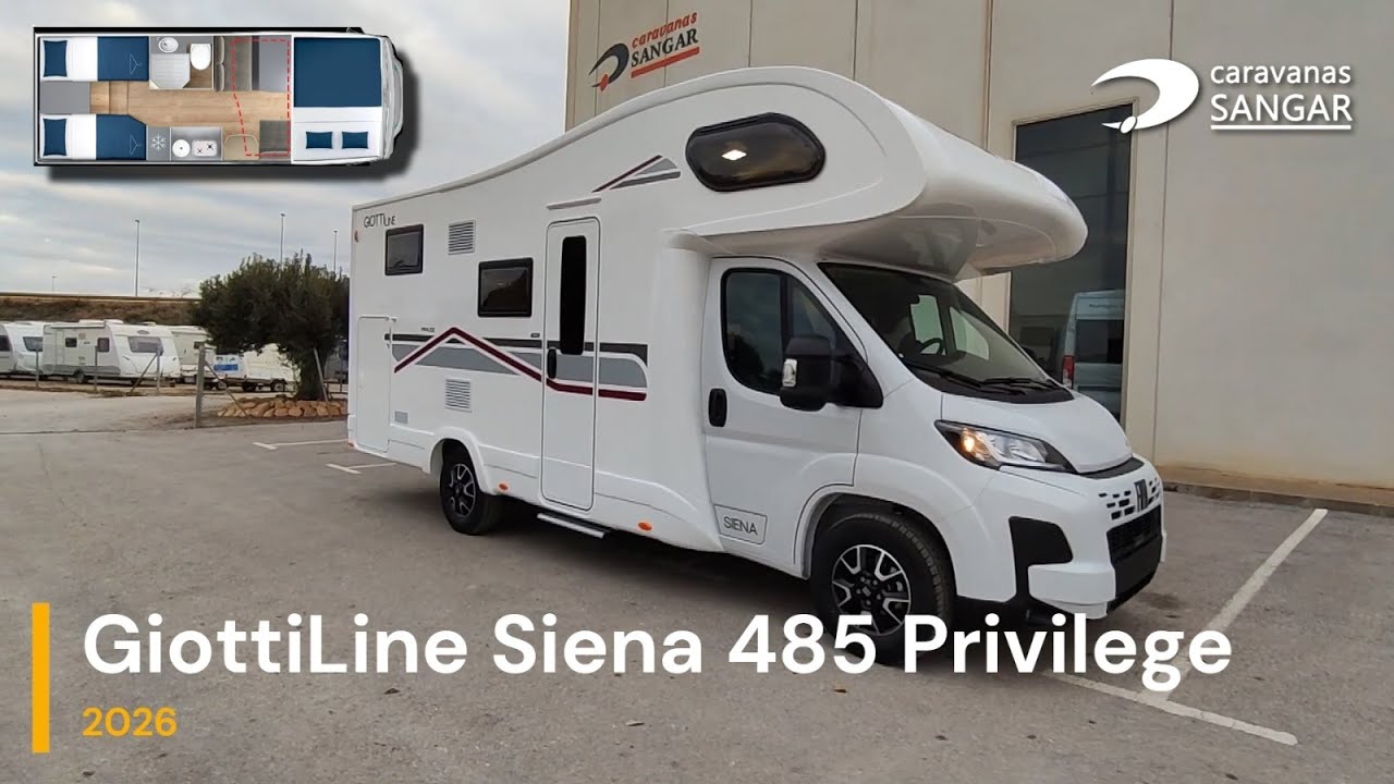 2026 GiottiLine Siena 485 Privilege - автодом на 5 человек - CARAVANAS SANGAR