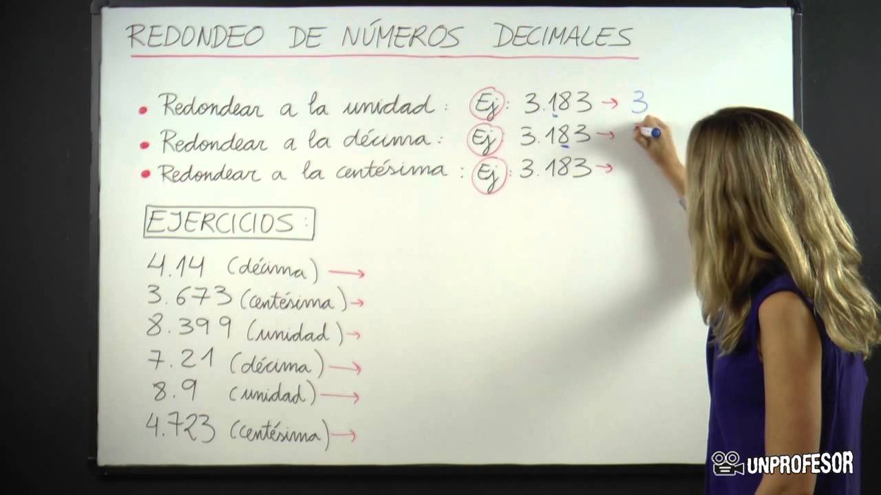 Redondeo de números decimales