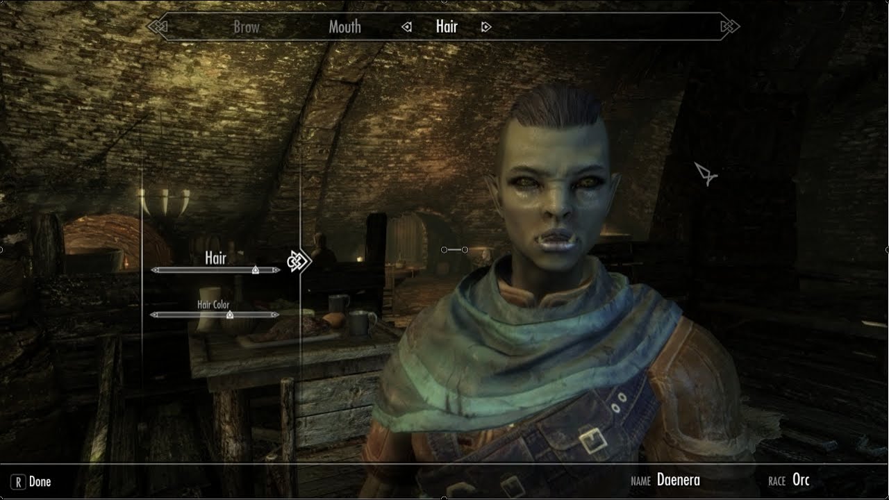 Skyrim Female Orc Character Creation - NO MODs - PC