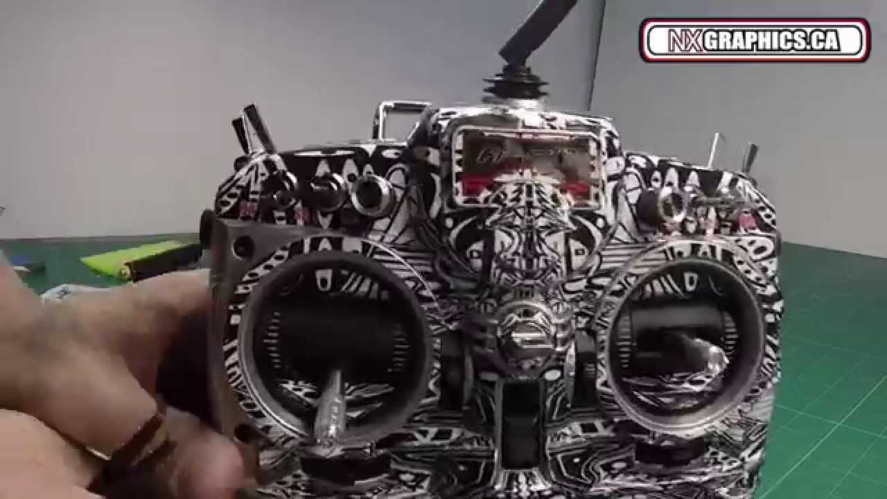 FrSky Taranis X9D Plus Custom Wrap Installation