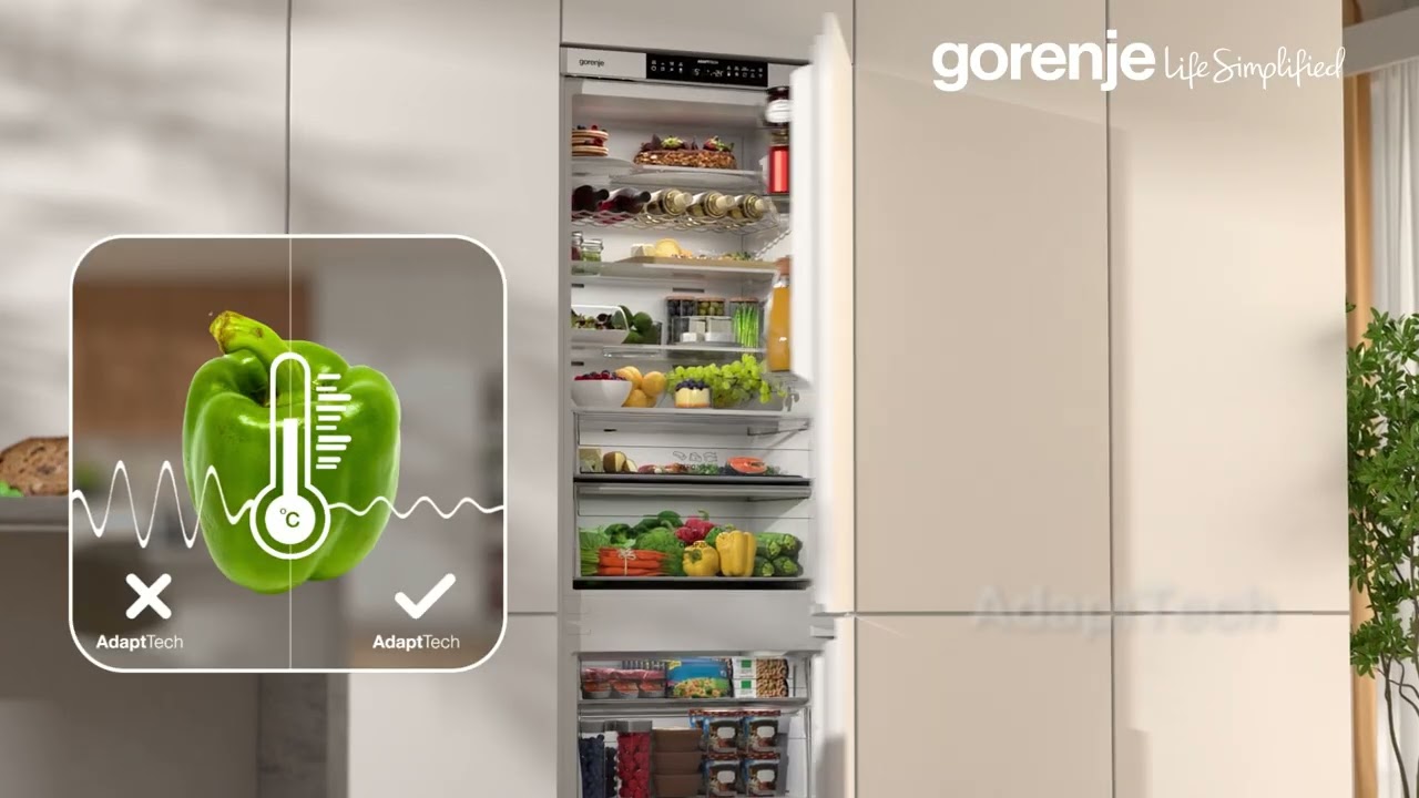 Gorenje built-in BigVolume fridge freezer Product animation
