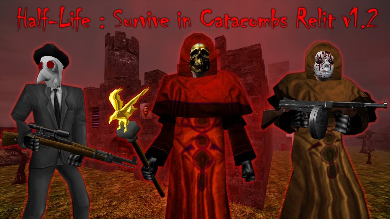 [Half Life - Survive In Catacombs Relit v1.2 (Hard)] Mod Full Walkthrough 1440p60