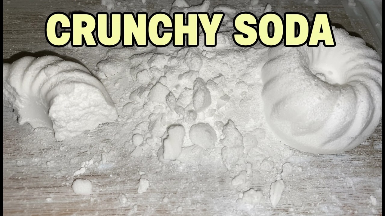 ASMR Super Crunchy Baking Soda Donuts 🍩 Satisfying Soda Crumbles
