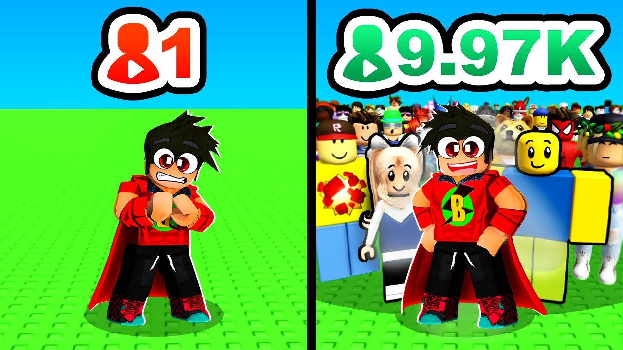 1 G&Uuml;NDE 100 BİN ABONEM OLDU 😂 ROBLOX YOUTUBER OYUNU