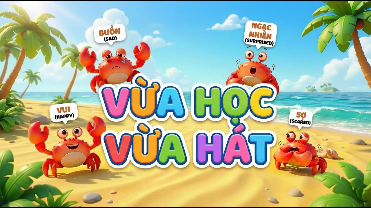 Bé học và hát về cảm xúc cực vui cùng Crabby (Bản đầy đủ) | Học Cùng Crabby 🦀 | Crabby & Friends TV