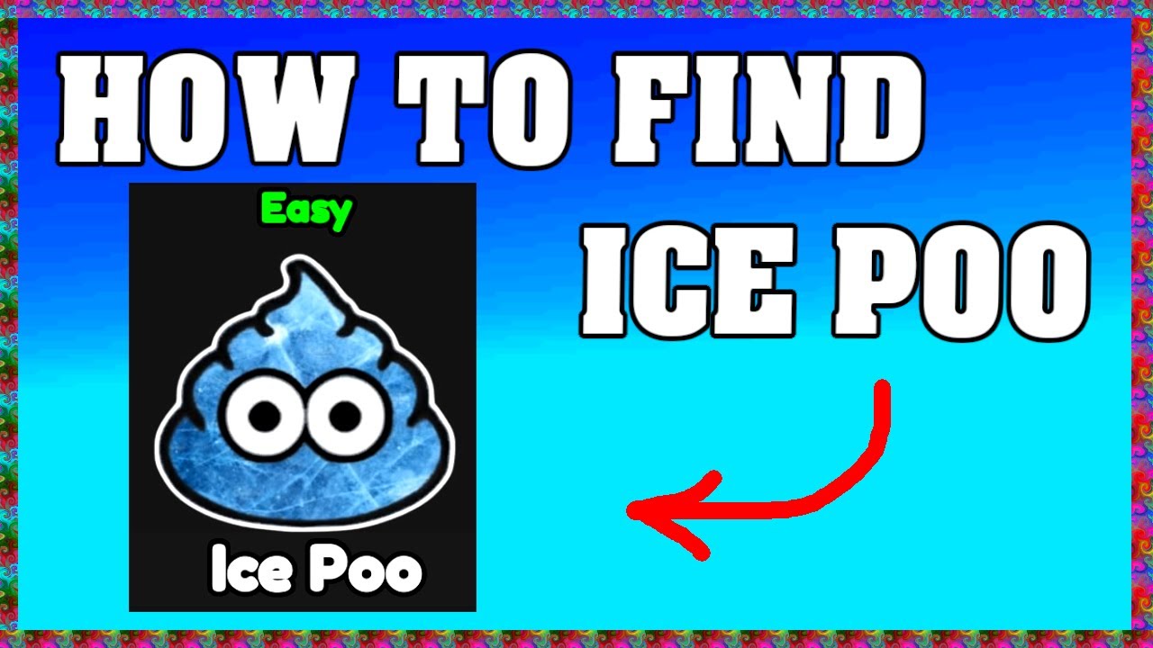 HOW TO FIND ICE POO in FIND THE POU POOS ROBLOX ! 💩