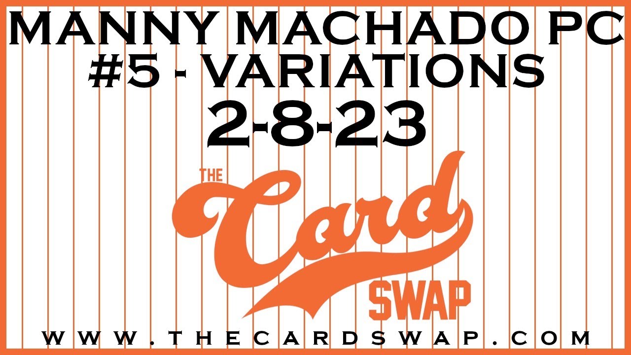 MANNY MACHADO PC VIDEO #5 - VARIATIONS + NEW STUFF
