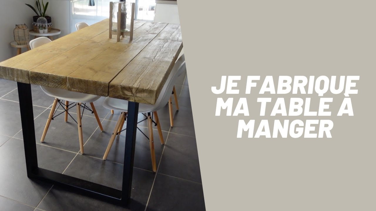 Je fabrique une table à manger industrielle 🛠️ ÉCONOMIE GARANTIE