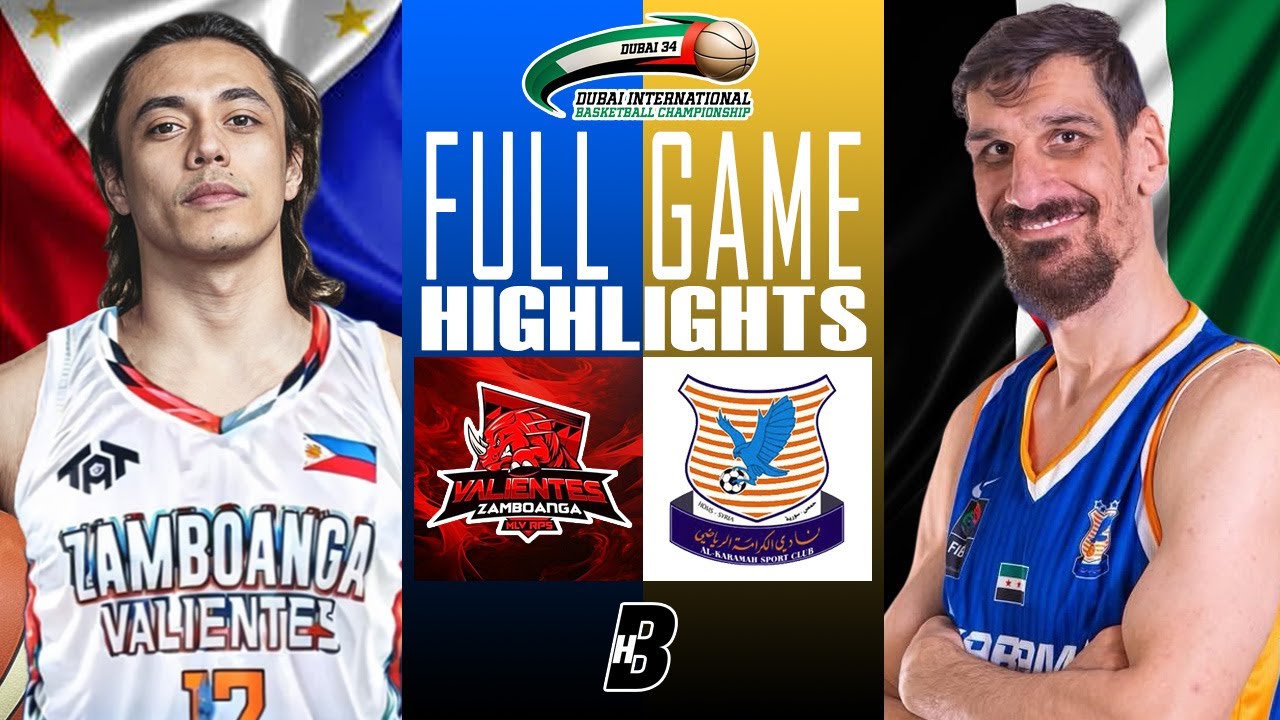 Zamboanga Valientes vs Al Karamah Syria Full Game Jan 26, 2026 | 35th Dubai International Basketball