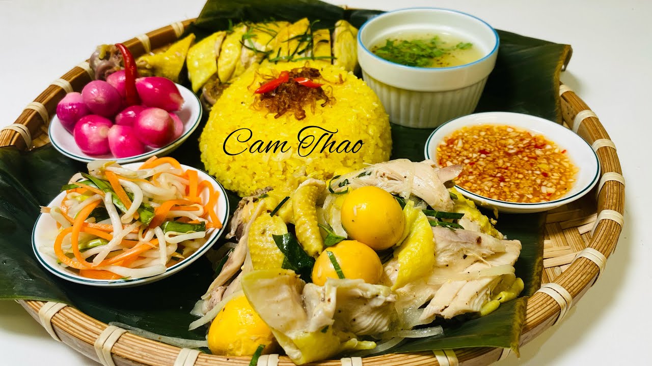 Cơm Gà Tam Kỳ | Cách Luộc Gà Vàng Ươm Thơm Ngon #CamThao