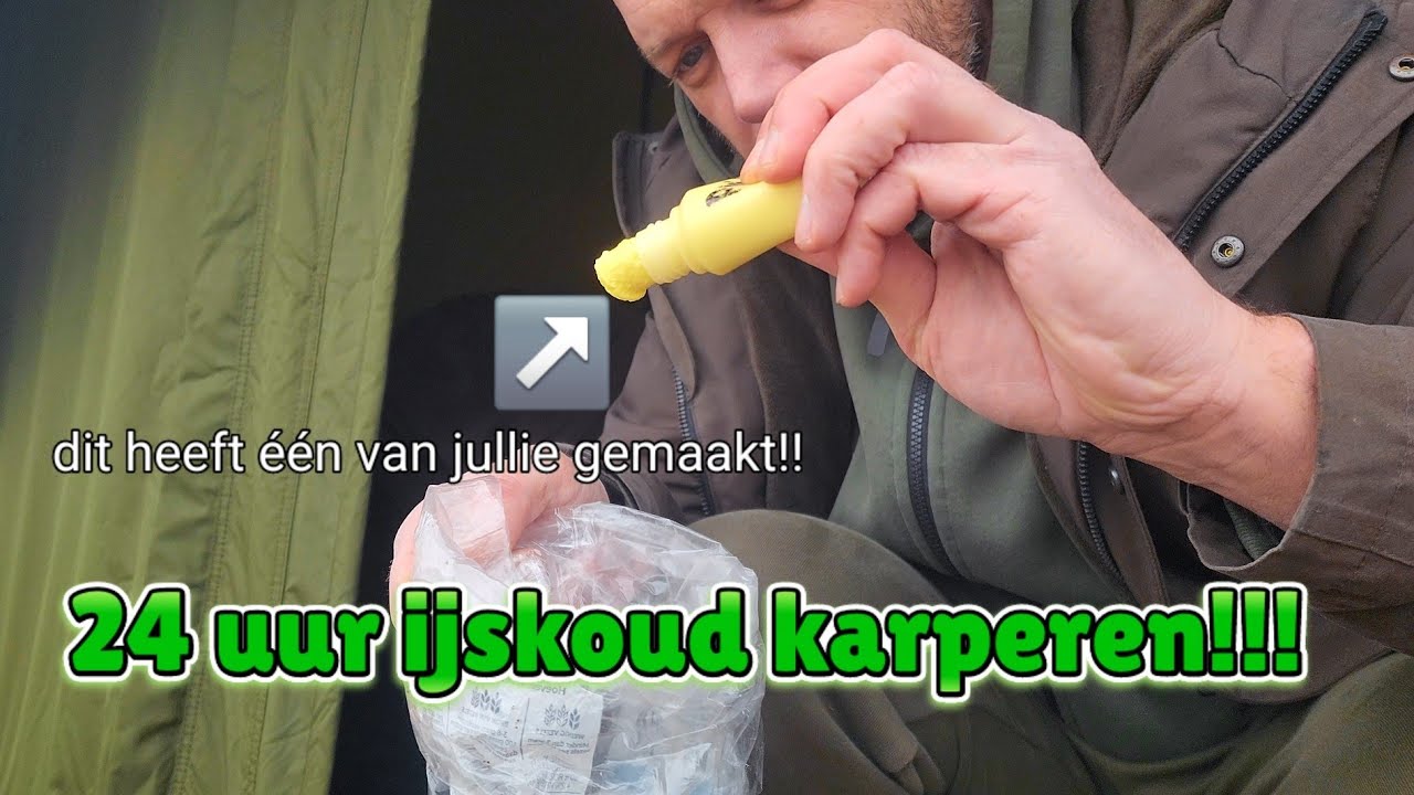 24 uur ijskoud karperen!! Met custom made liquid door één van jullie!