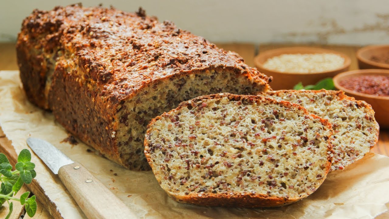 fiz PÃO de sementes SEM FARINHA?? alternativa sem glúten