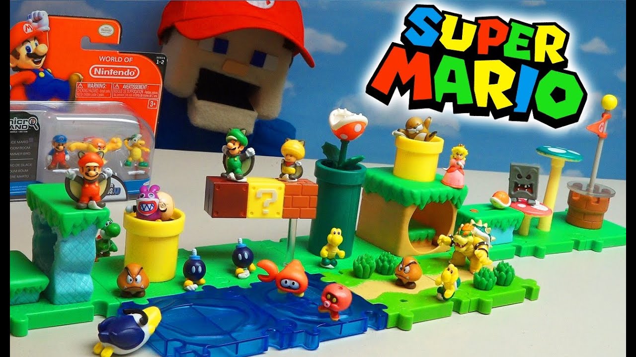 Наборы фигурок Acorn Plains из Super Mario Bros Micro U Series 1! Распаковка World of Nintendo