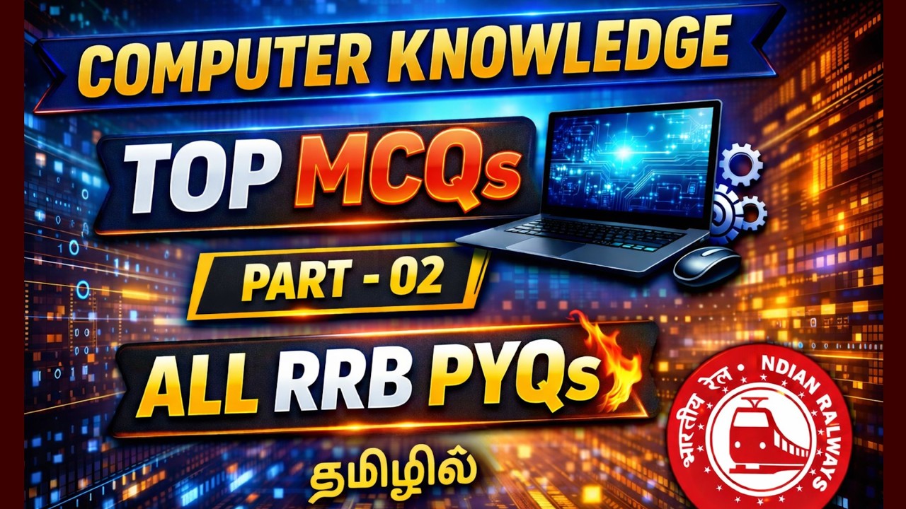 COMPUTER KNOWLEDGE Top MCQs | Part 02 | All RRB PYQs Covered 💻🔥