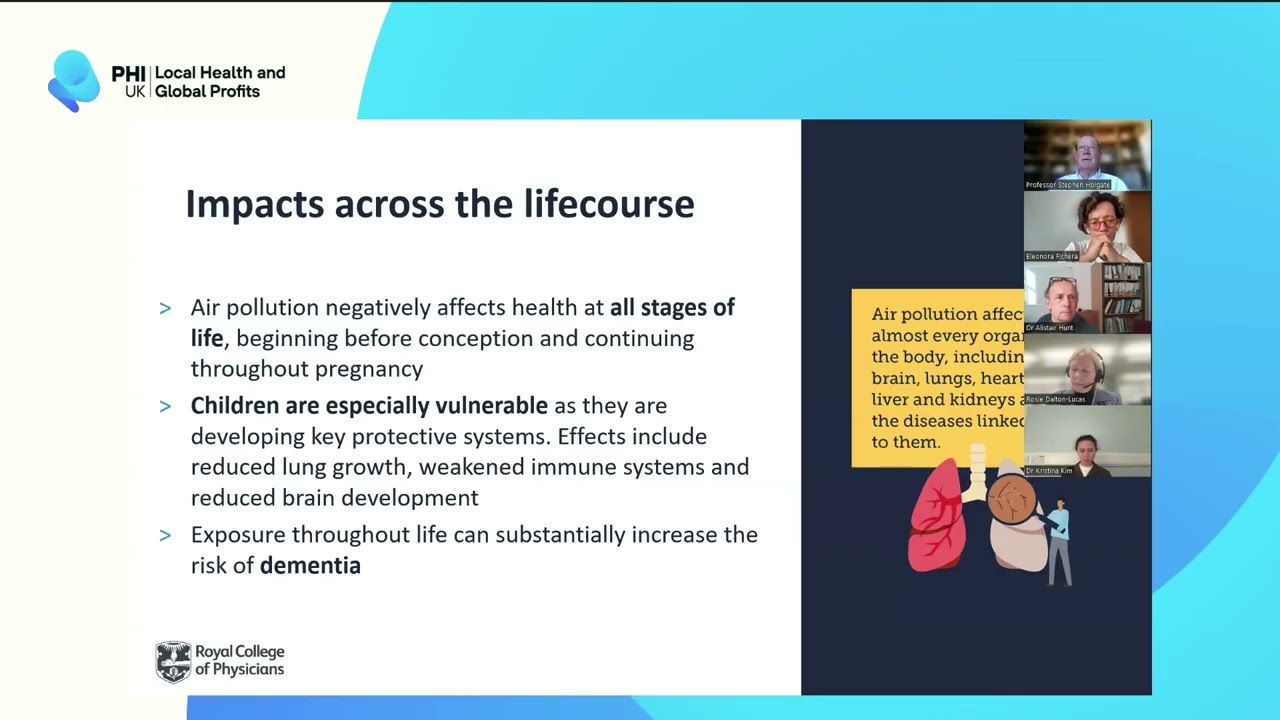 Air pollution and health - Local Health and Global Profits webinar