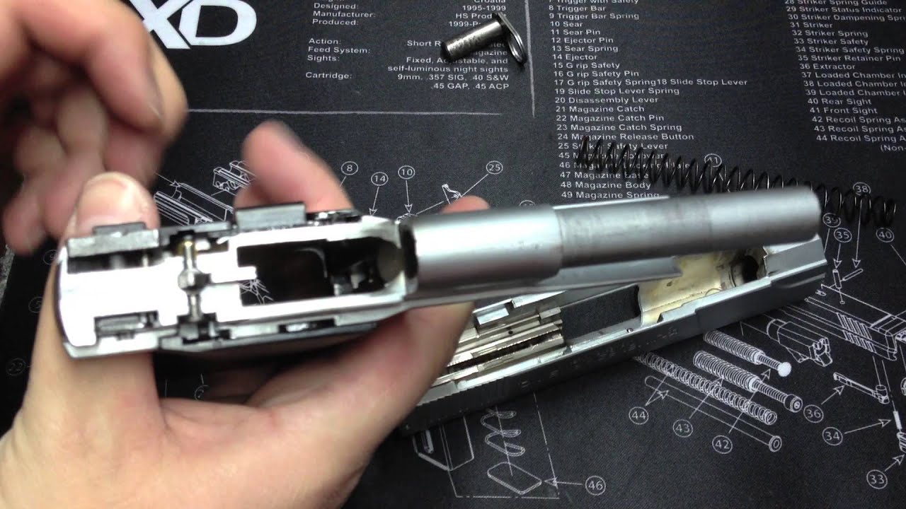 How to Field Strip the Jimenez JA9 9mm pistol - take down the Jimenez JA