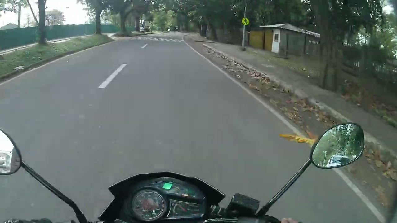 Focus On The Calm Road For Safety Ride