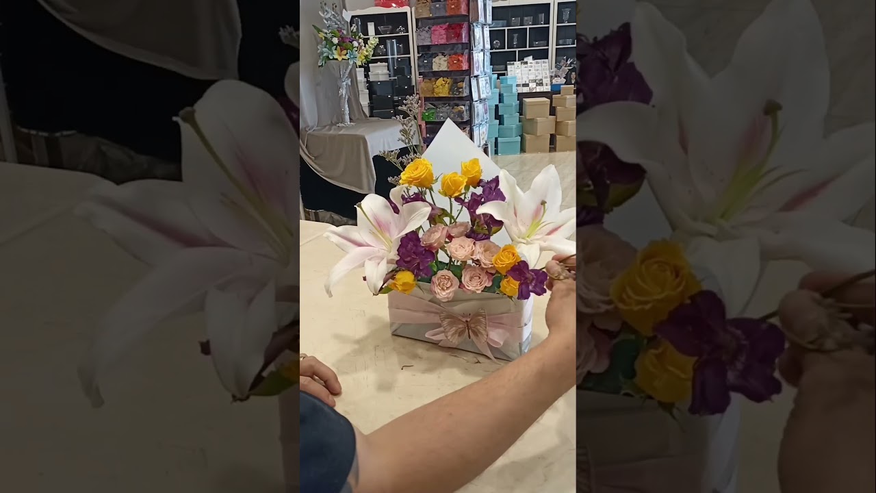 envelope style bouquet #flowers #florist #envelope #diy #shorts