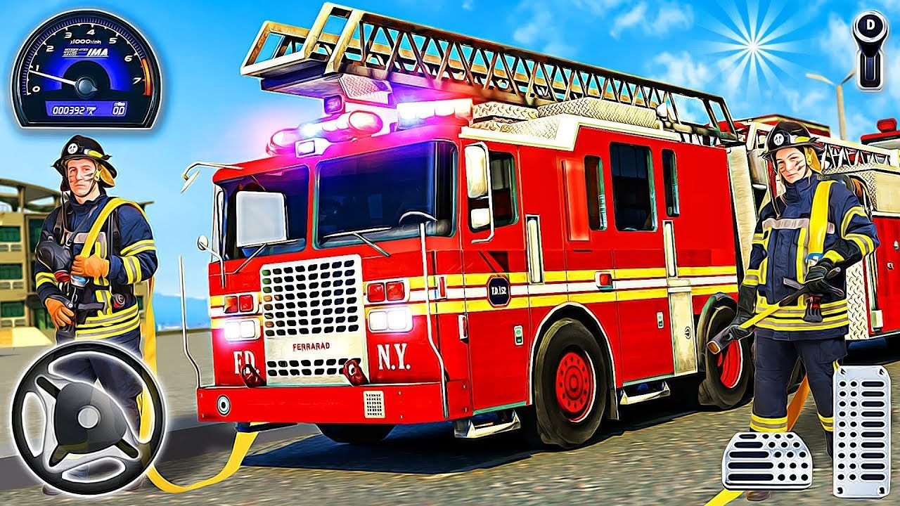 Fire Truck Driver Simulator 3D - Drive Heavy Emergency Fire 2026 - Android Gameplay 