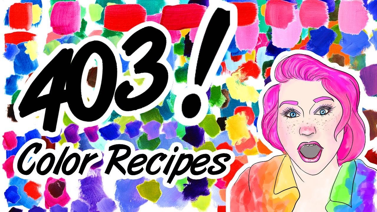 How I mix my colors and its super easy 🎨 👩‍🎤  | 403 Color recipes for Beginners  | TheArtSherpa