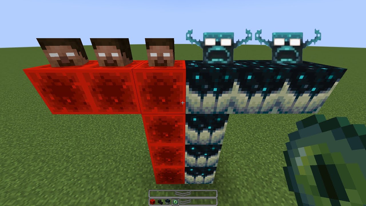 what if you create a Double Warden Herobrine in MINECRAFT