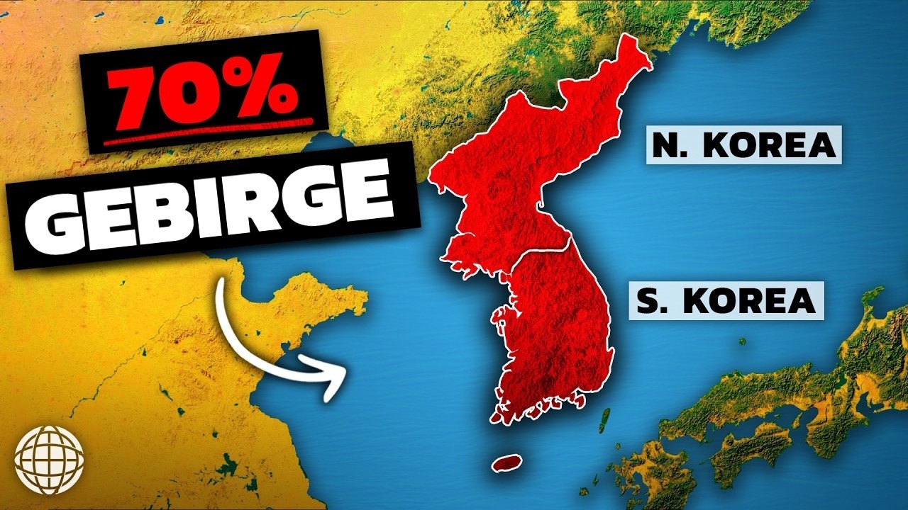 Die verrückte Geographie von Nord- und Südkorea