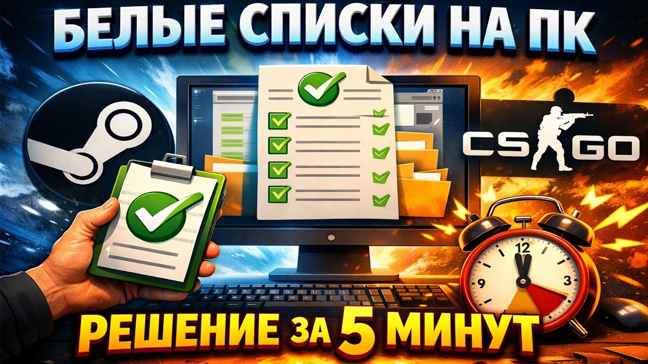Белые списки на ПК &mdash; чиним Steam и игры за 5 минут