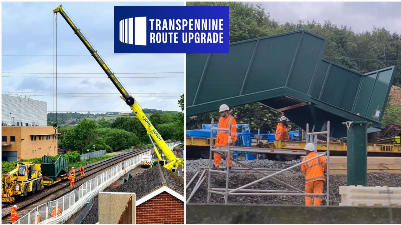 TRU NEWS 🏗 New bridge moved in sections to Heaton Lodge Junction