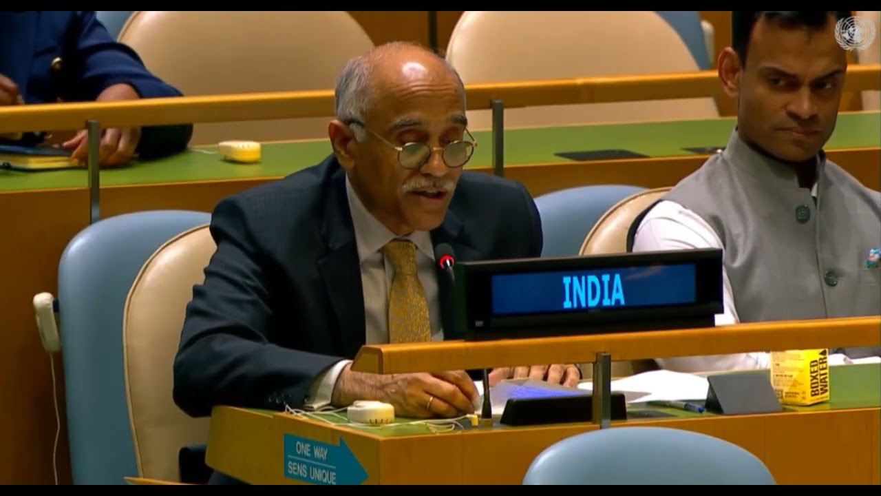 Ambassador Parvathaneni Harish, Permanent Representative, explains India&rsquo;s vote on the resolution