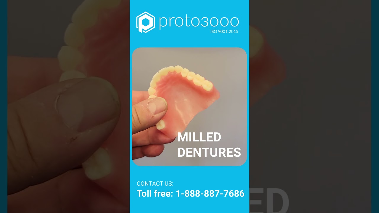 Milled Dentures #dentalmilling #dentures #dental #dentalcare