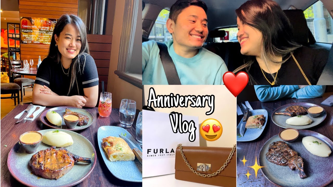 [VLOG]5th Anniversay Dinner Date💕|| Having Steak @Rare Steakhouse || Surprise Gift🥰
