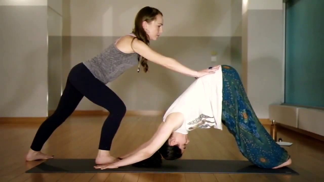Hands on adjustments for Moksha Yoga series with Candice Joan