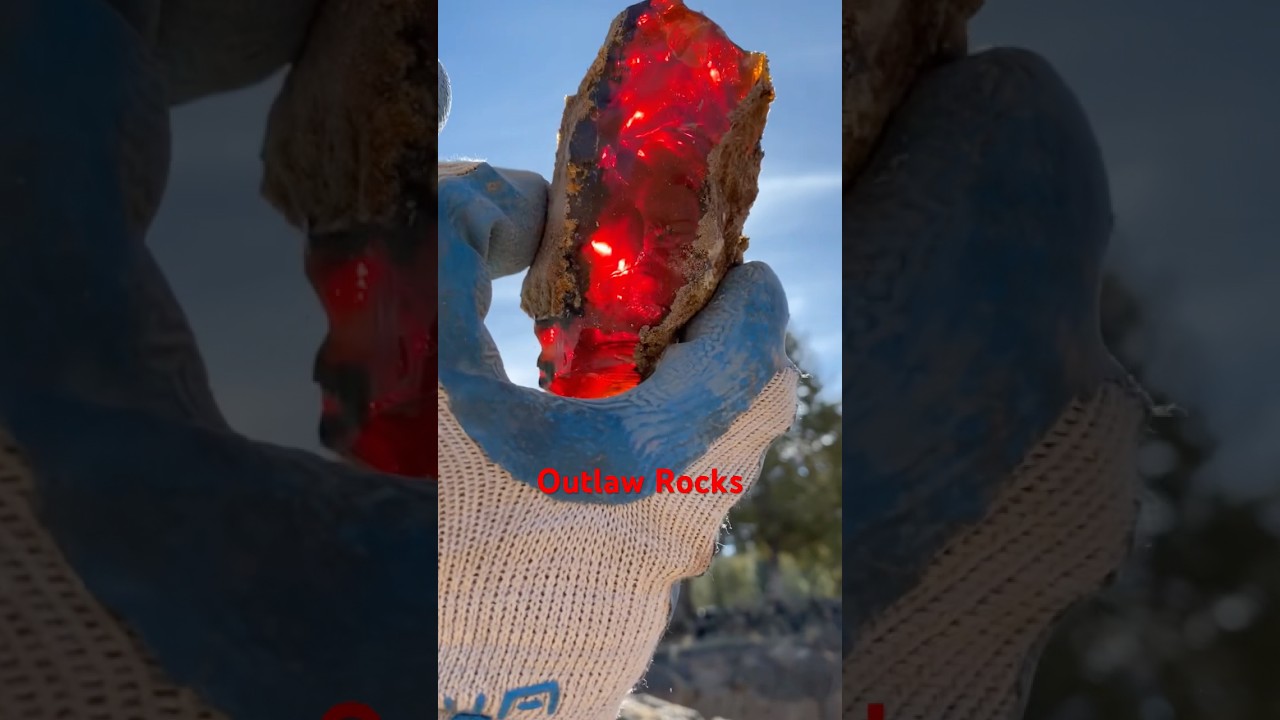 Огненный опал Орегона, добываемый компанией Outlaw Rocks на нашей шахте Opal Queen. outlawrocksll...