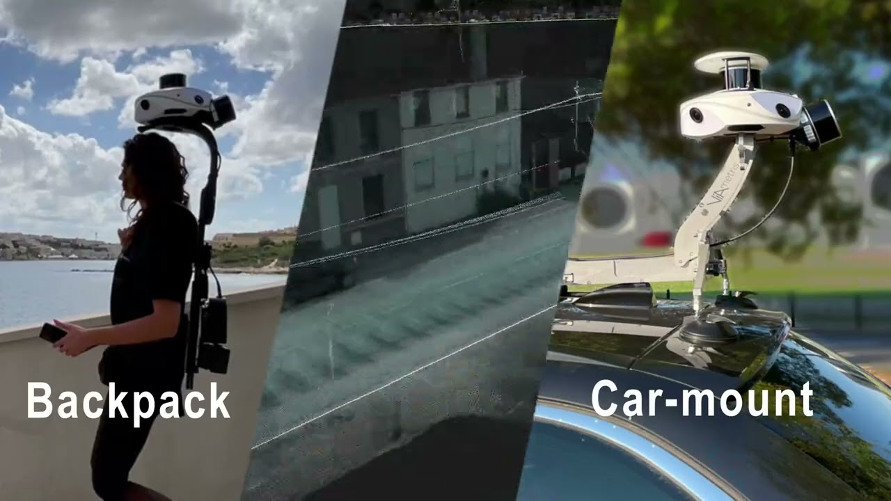 MS-96 - Backpack/Car mount Combination for Urban Mapping