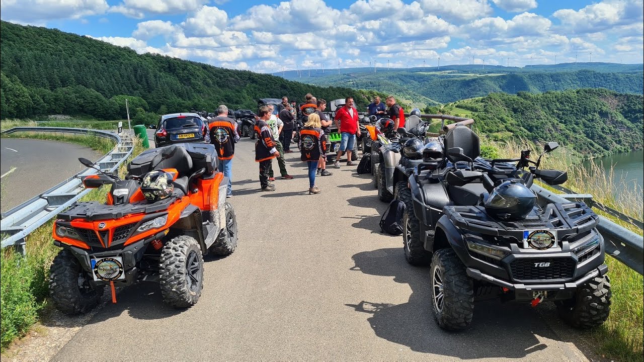 Komplette  Sternfahrt mit 16 Quad und ATV  beim Quad Freunde E-M-H Treffen am 11.06.22 in Zeitraffer