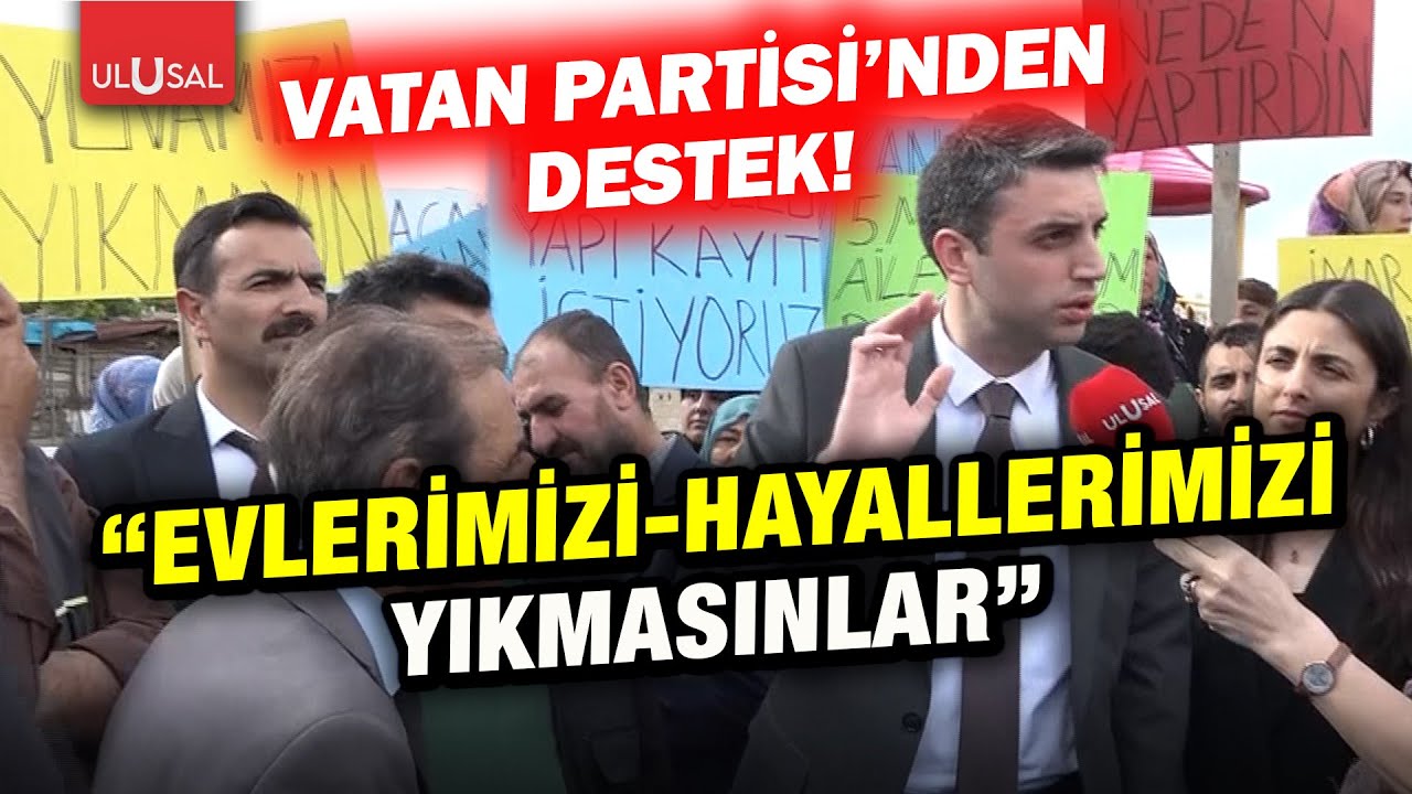 Vatan Partisi imar yasasına takılan İmrahor sakinlerinin yanında!