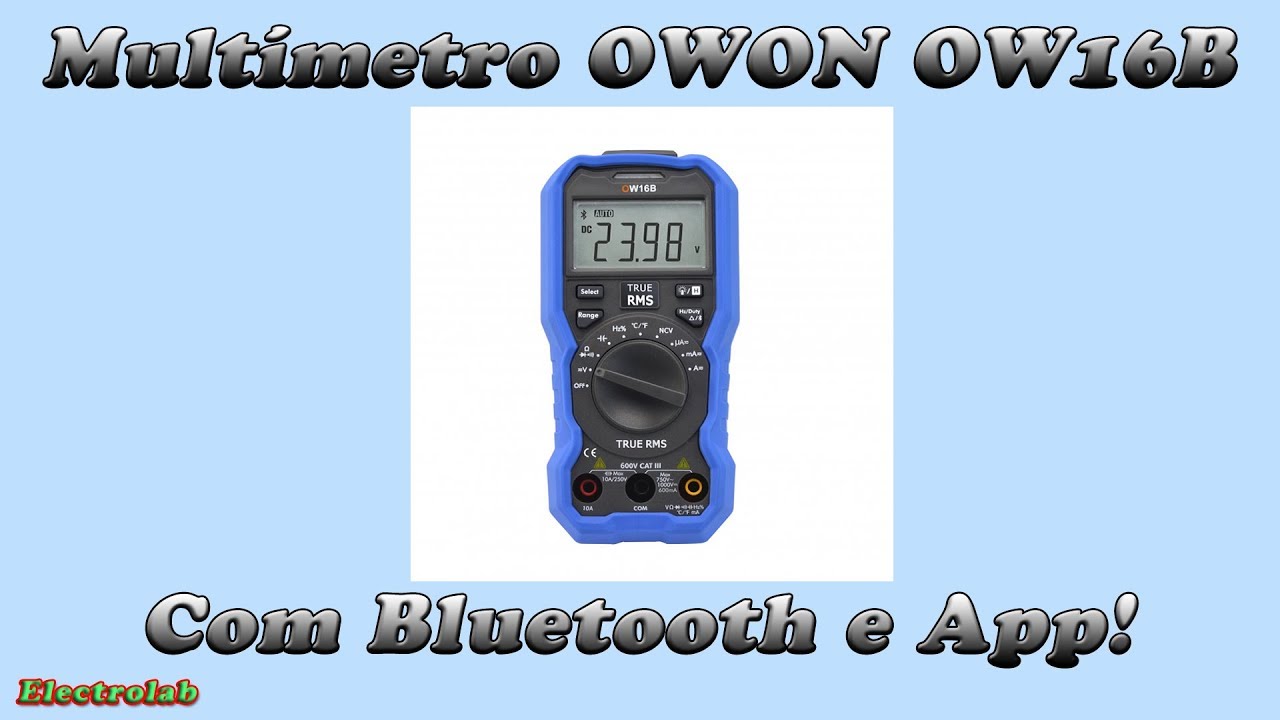 Mult&iacute;metro OWON OW16B com Bluetooth e gr&aacute;ficos em App!!