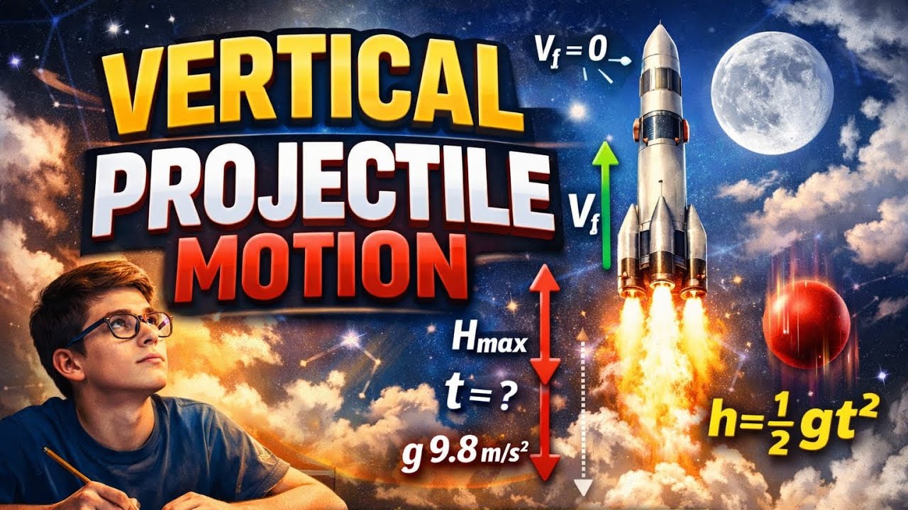 Vertical Projectile Motion  Gr12 [ FULL Video Lesson]
