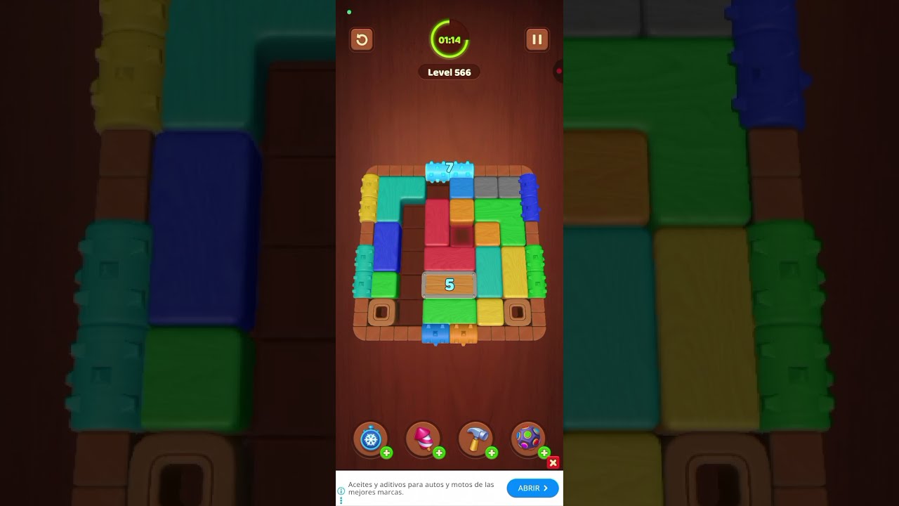 Игра Wood Block Jam 566 уровней, 2026 год.