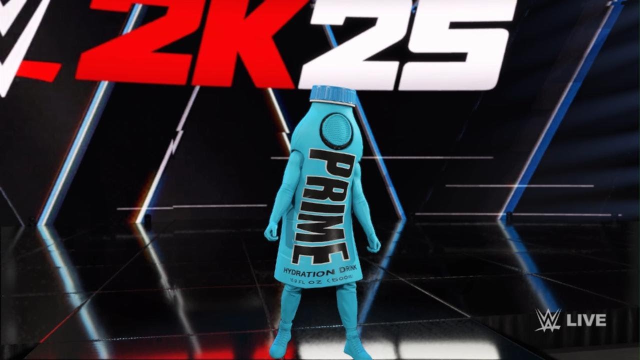 WWE 2K25 Prime Bottle Mascot vs Lilly