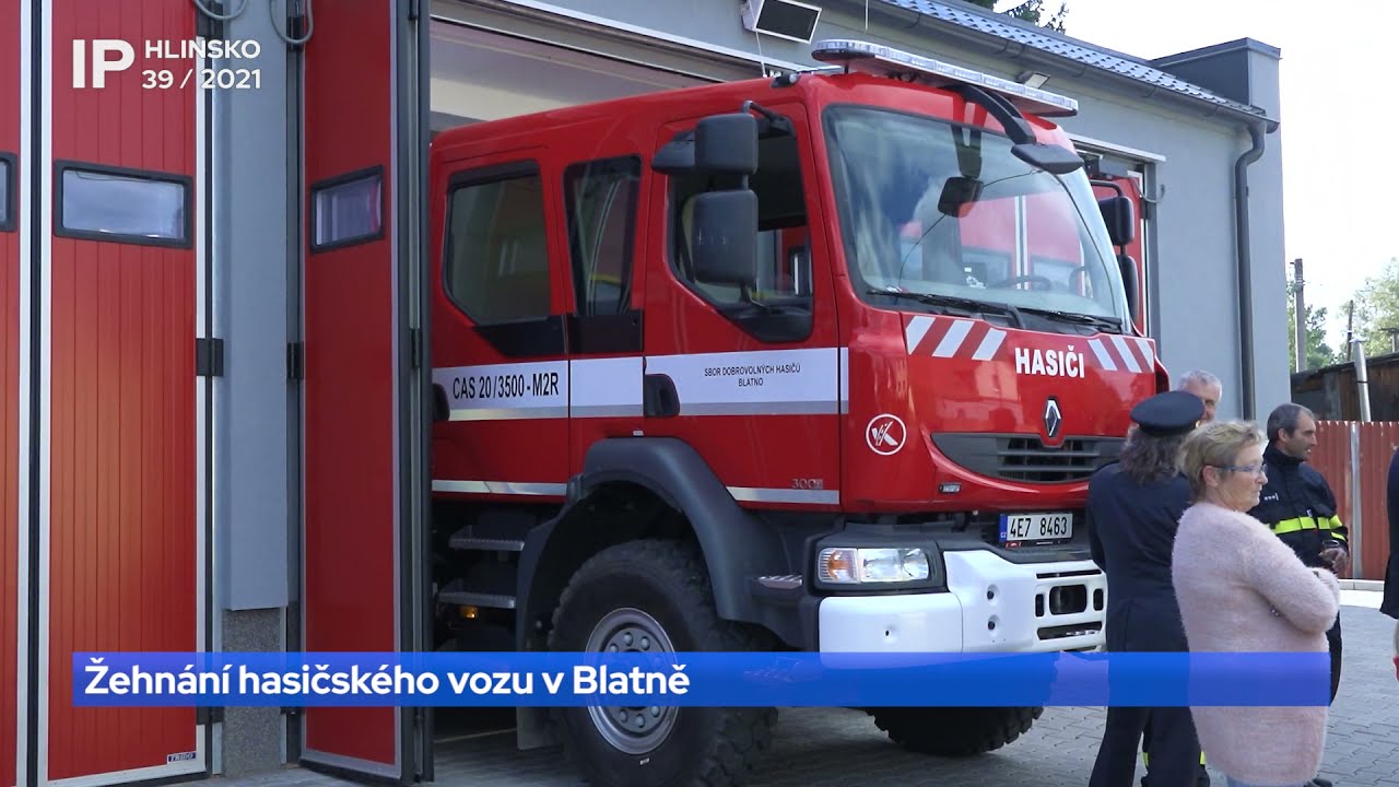 39/2021 Žehnání hasičského vozu v Blatně