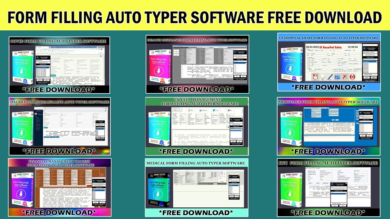Form Filling Auto Typer Software Free Download