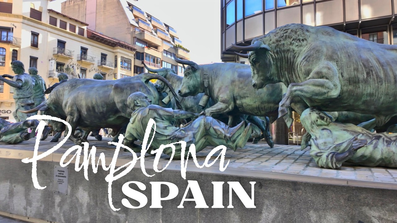 📍🇪🇸 4K Walking the Famous Streets of Pamplona | Pamplona, Spain | 2025