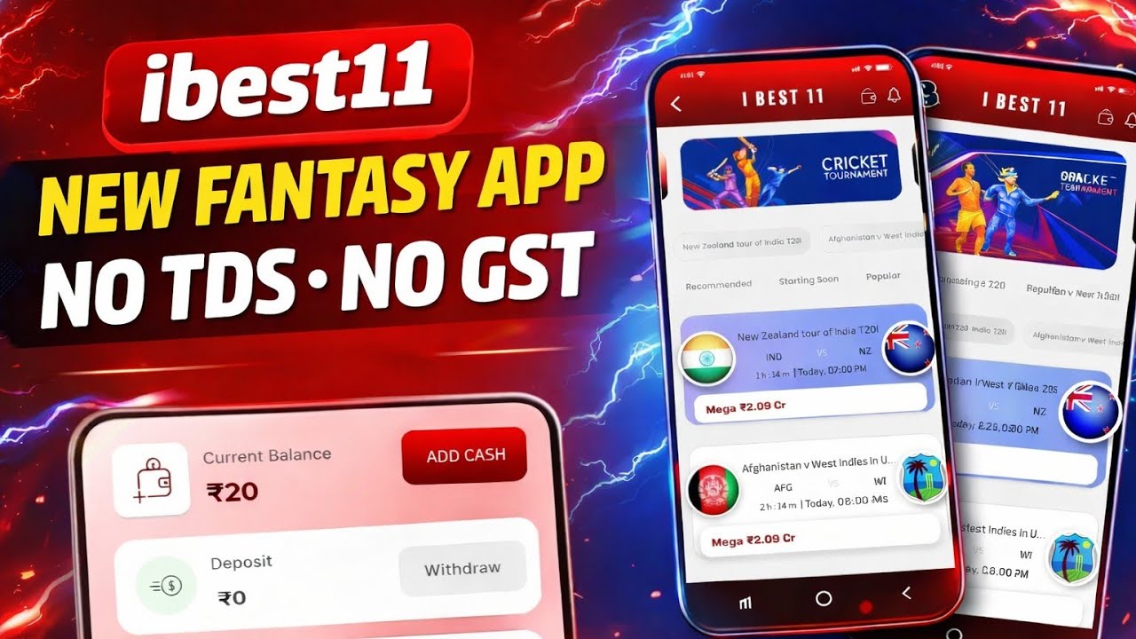 iBest11 New Fantasy App 2026 🚀 No TDS ❌ No GST | 100% Real Withdrawal