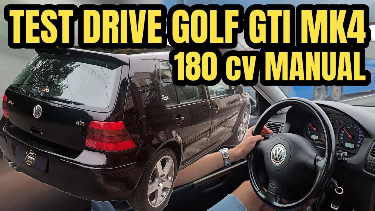 TEST DRIVE GOLF GTI 180 CV CÂMBIO MANUAL // Caçador de Carros