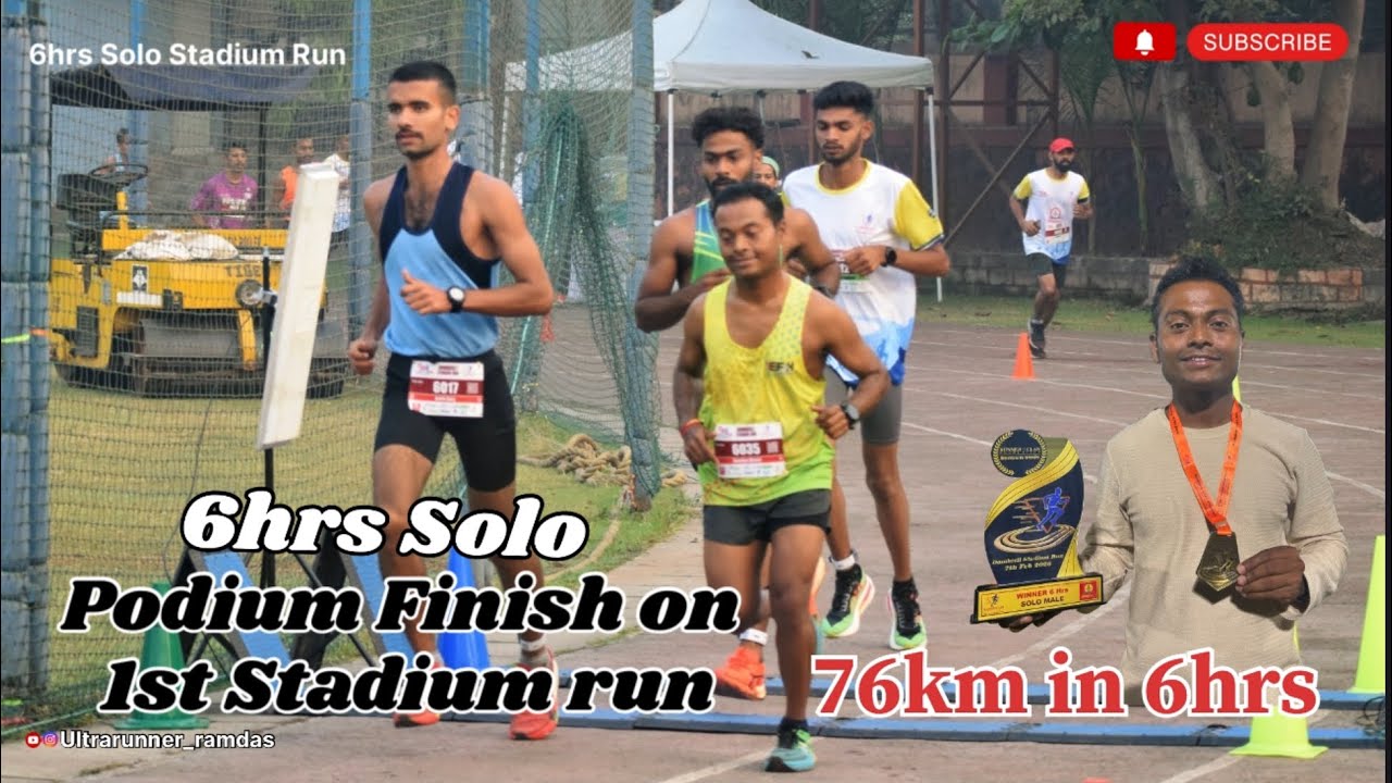 Trail To Road | 6hrs Stadium Run | Winner 🥇 76km Achieved 