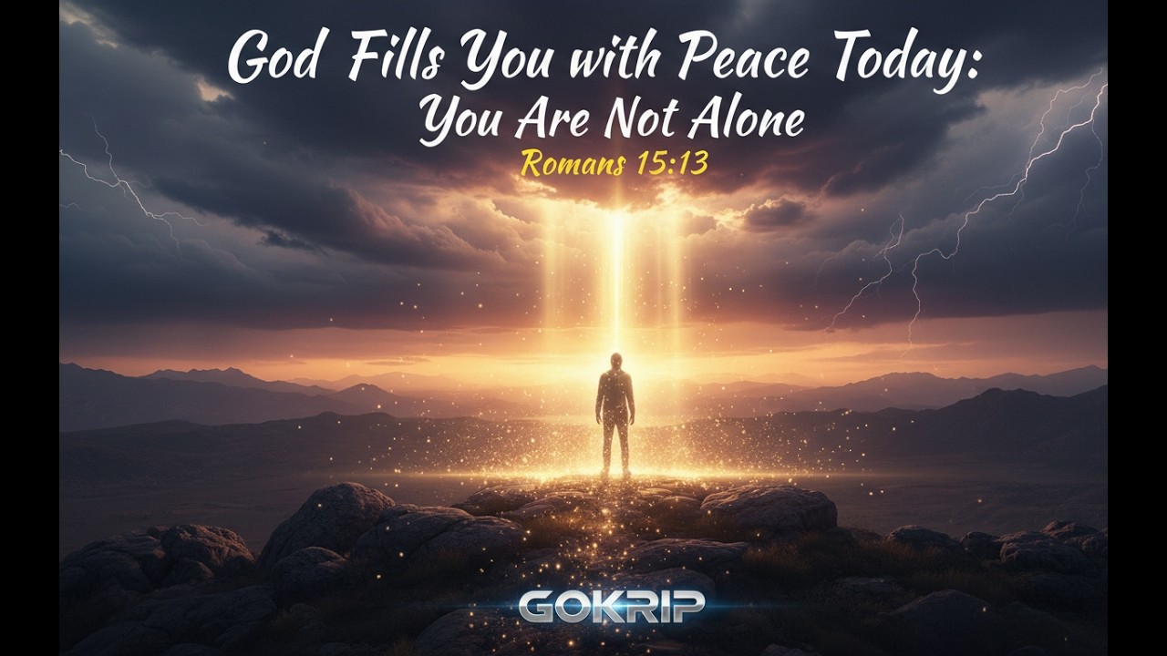 God Fills You with Peace Today: You Are Not Alone Romans 15:13