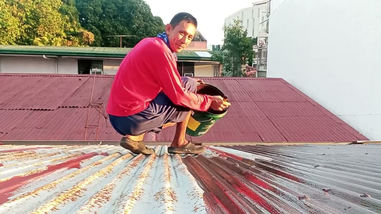 Pag Water Proofing Ng Bubong At Pag Pintura Ng Bubong |Mr. Nollan Vlog
